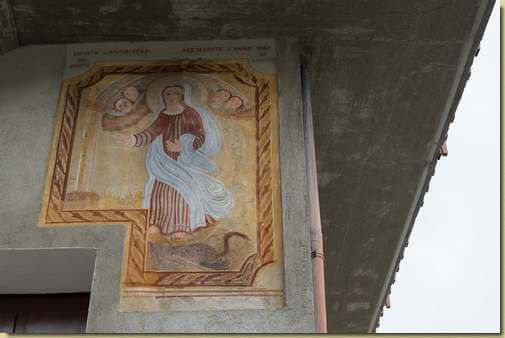 affresco di Cà d'Magistris a Prè Grosa (restauro di Aldo Primatesta)