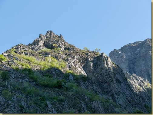 il versante salito durante un giro precedente...