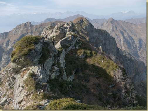 la cresta verso la Quana...