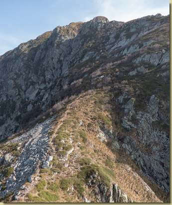 arrivo al sentiero per il Proman...