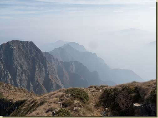 foschia densa verso le pianure...