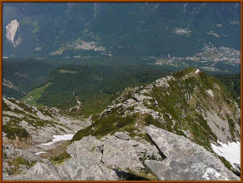 sulla cresta nord del Pizzo Ragno...