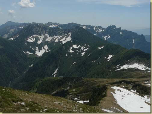vista verso le cime della Valgrande  