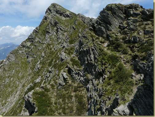 il versante nord della cresta Nona-Ragno 