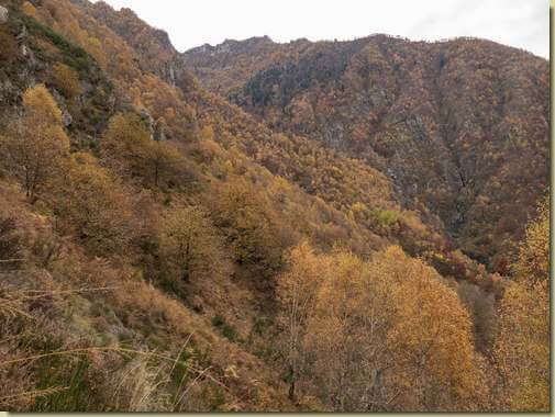 il versante traversato...