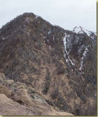 la quota 1728 m. e la Punta I Pisoni...