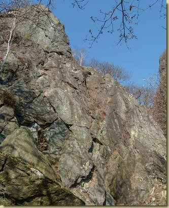 parete di arrampicata...