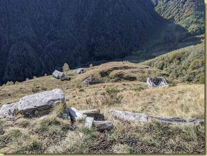 vista sulle baite inferiori...