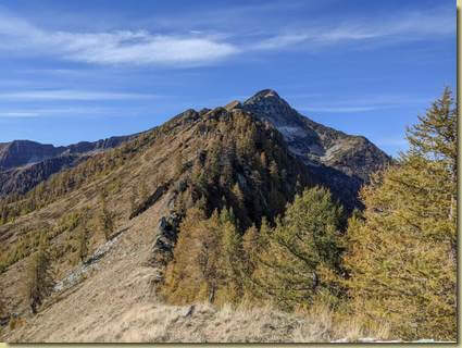 la Costa Scarone che sale al Pizzo Ragno...