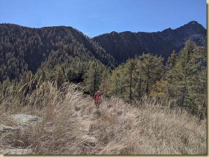 salendo sulla sommità del Monte Bassetta...