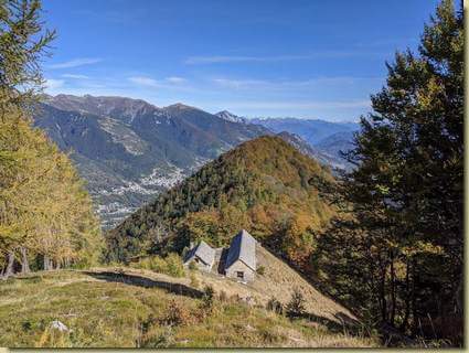 scendendo all'Alpe Cima...