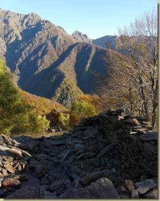 vista verso la dorsale di Busarasca
