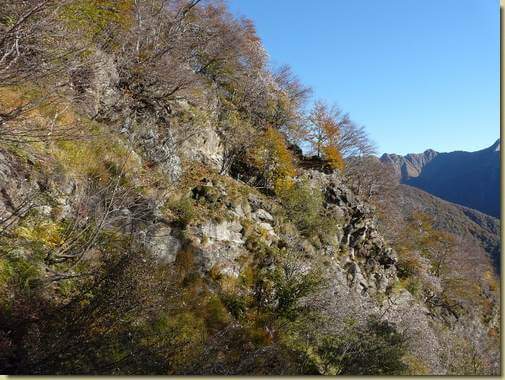 la paretina che sale verso Cavrua... 