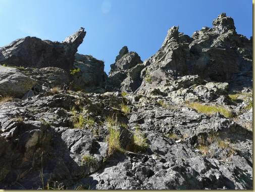 il pendio verso il fornale del Pedum 