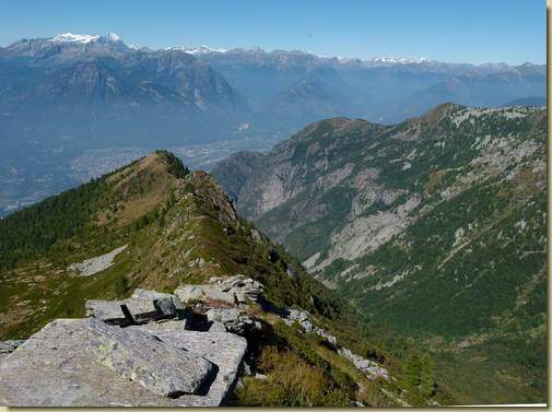 panorama dalla cresta...
