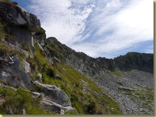 verso la cresta nord del Tignolino... 