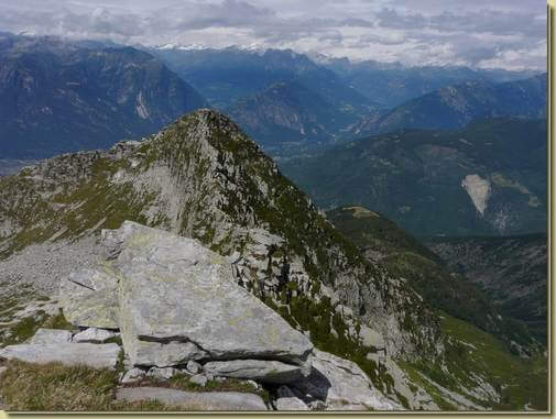 la cresta percorsa... 