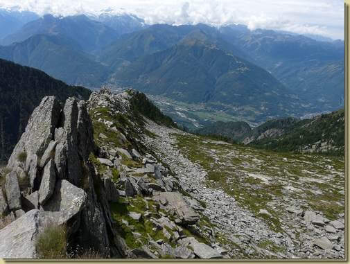 la crestina ovest del Fornale di Rina 
