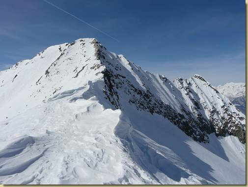 le creste del Tignolino... a destra la cresta nord 