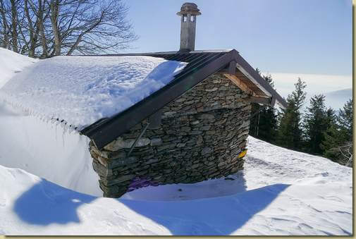 il ricovero invernale del Pian Cavallone...