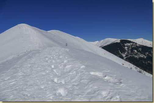 scendendo dal Pizzo Pernice...