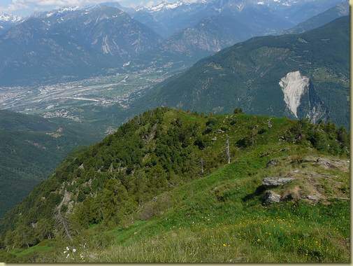 sulla dorsale sopra l'Alpe Roi 