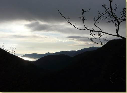 vista verso il lago...