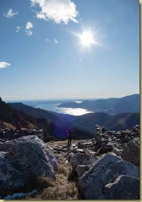 vista verso il lago...