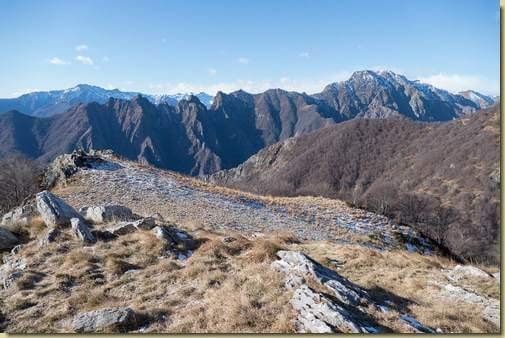vista verso i Corni di Nibbio...