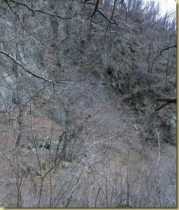 si intravede il sentiero sul versante opposto...