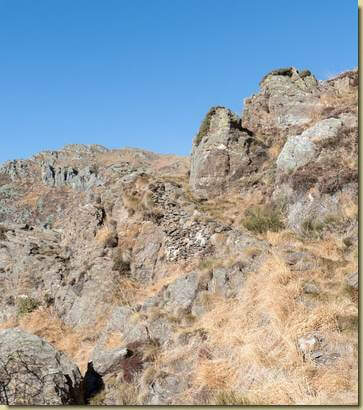 muro di sostegno del sentiero...