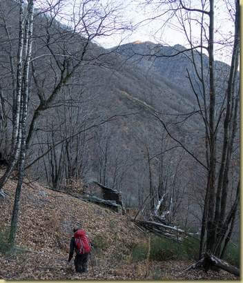 scendendo a Montuzzo...