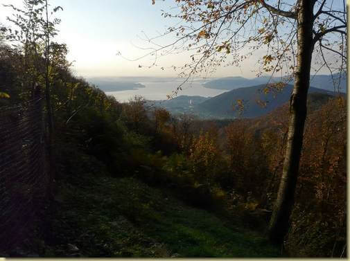 vista verso il lago...
