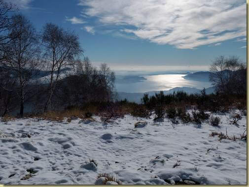 vista verso il lago...