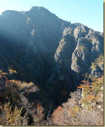 l'alta Val Piana e il canalone trasversale...