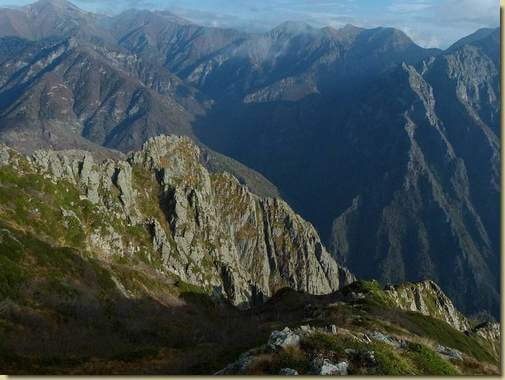 salendo verso il Lesino...