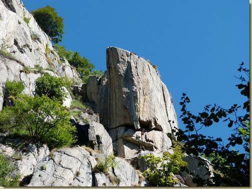 le rocce della Val Sorda...