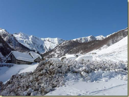 valanga presso l'Alpe Basso... 