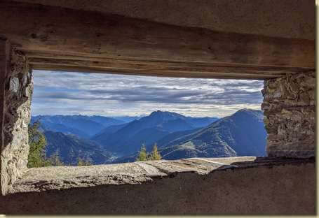 finestra panoramica alla Cappella...