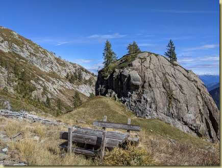 la roccia del  "Castello"...