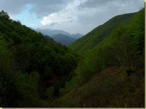 nubi sulla Valle del Rio di Crealla...