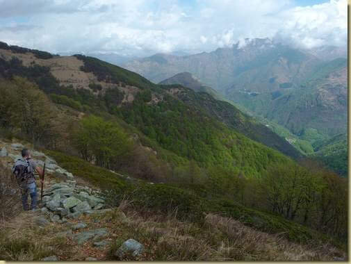 lungo il traverso verso Ortighedo...