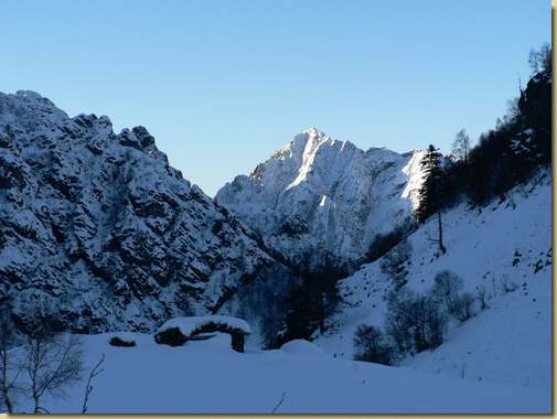 all'Alpe Campo di Sopra - al centro il Proman
