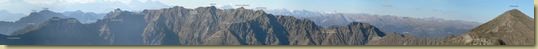 panoramica della cresta della Val Pogallo - dalla Cima Sasso al Monte Zeda - vista dalla Marona