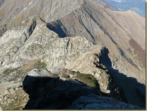 vista sulla cresta nord del Monte Zeda 