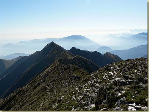 dal Monte Zeda - il percorso verso la Marona