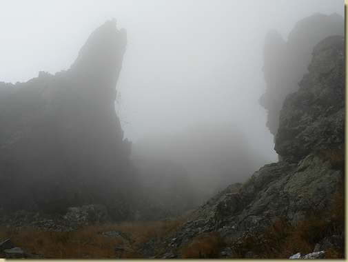 verso la forcella di uscita dalle strette...   
