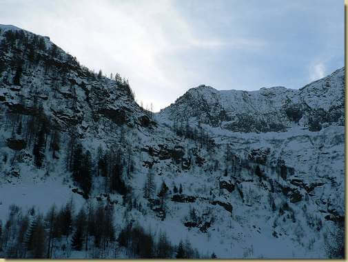 al centro il Passo Biordo 