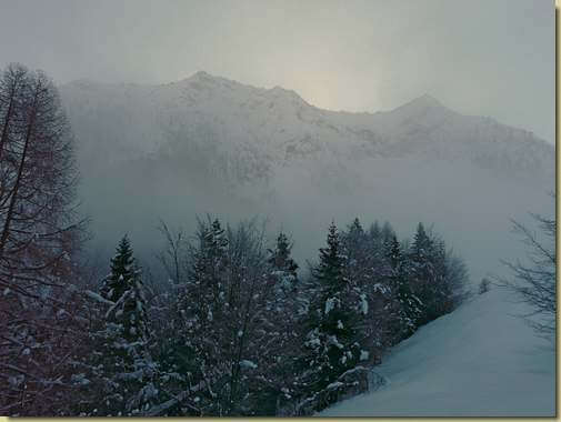 il Pizzo Ragno nella nebbia... 