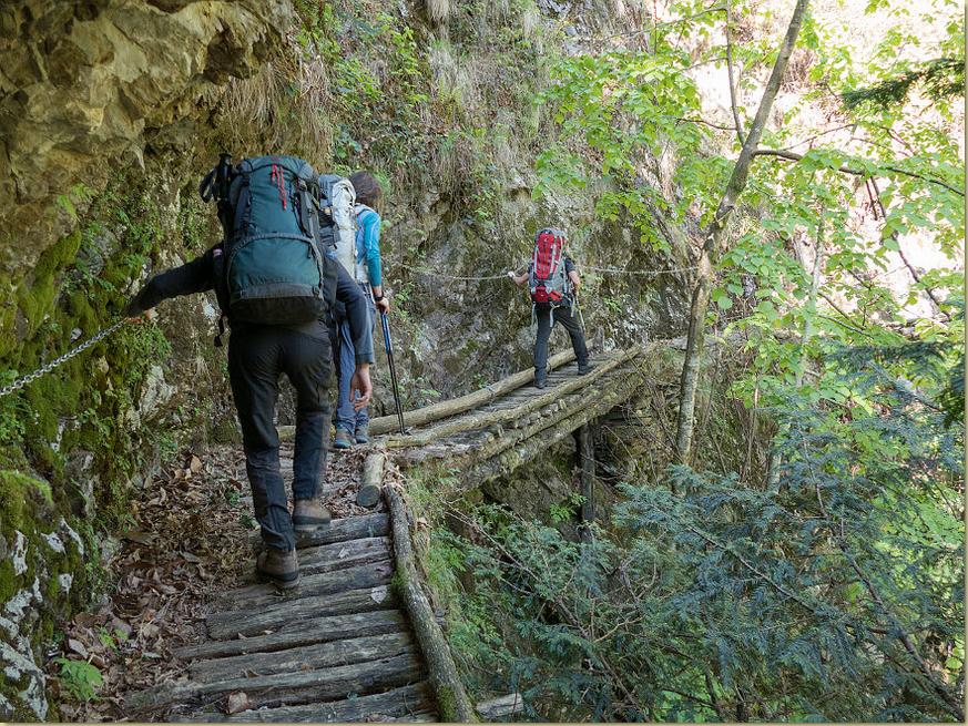 le vecchie passerelle in legno...